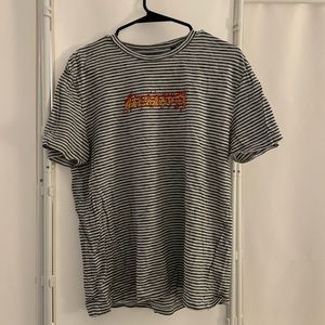 Allsaints Striped Men’s T-Shirt - Extra Smalle Oversized